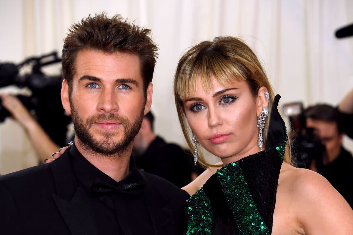 Miley Cyrus and Liam Hemsworth (Jennifer Graylock/PA) (PA Archive)