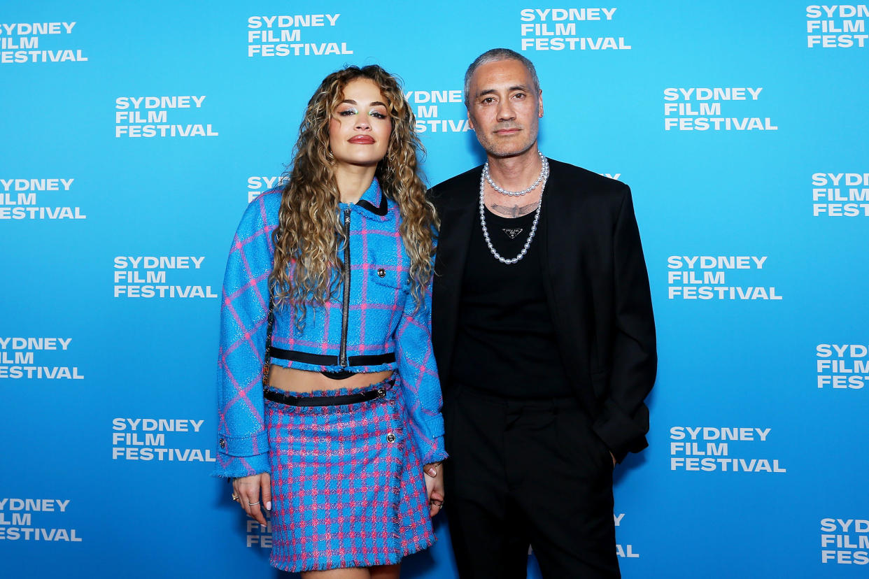 Rita Ora and Taika Waititi attend the Australia premiere of 