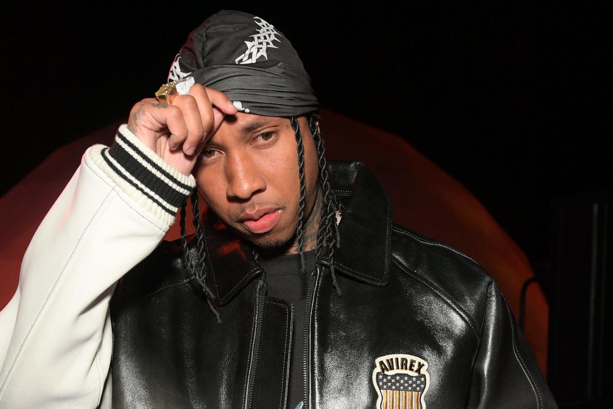 Tyga attends NYLON House x Rémy Martin At Coachella at Cavallo Ranch on April 12, 2024 in Thermal, California.