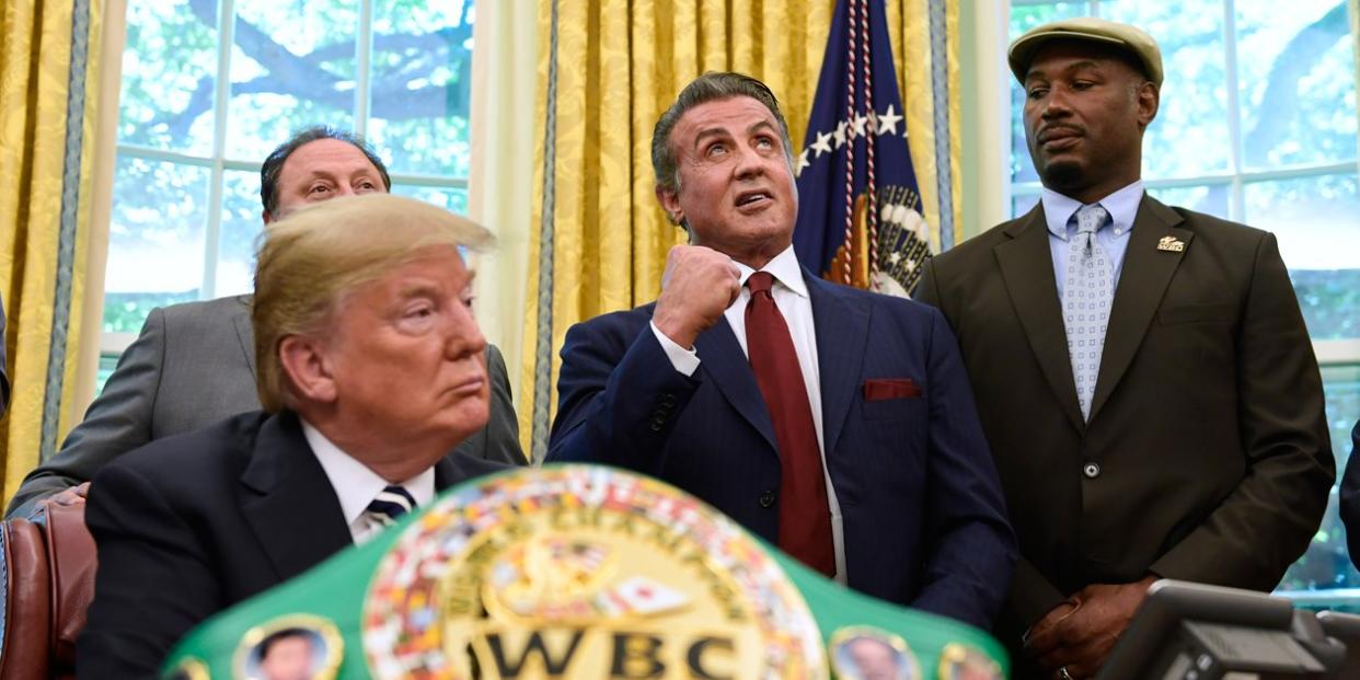 Trump Sly Stallone