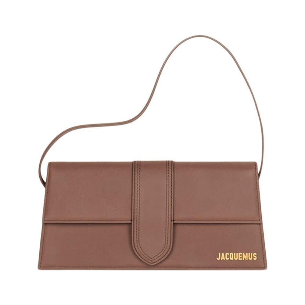 <p><a href="https://go.redirectingat.com?id=74968X1596630&url=https%3A%2F%2Fstockx.com%2Fjacquemus-le-bambino-long-flap-shoulder-bag-brown&sref=https%3A%2F%2F" rel="nofollow noopener" target="_blank" data-ylk="slk:Shop Now;elm:context_link;itc:0;sec:content-canvas" class="link rapid-noclick-resp">Shop Now</a></p><p>Le Bambino Long Flap Shoulder Bag</p><p>stockx.com</p><p>$910.00</p>