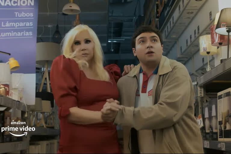 Susana Giménez junto a Nachito Saralegui, en una de las imágenes del adelanto de la nueva producción de Amazon Prime Video