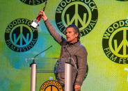 <p>Ethan Hawke wins the Maverick Award at the Woodstock Film Festival in Kingston, New York, on Oct. 1. </p>