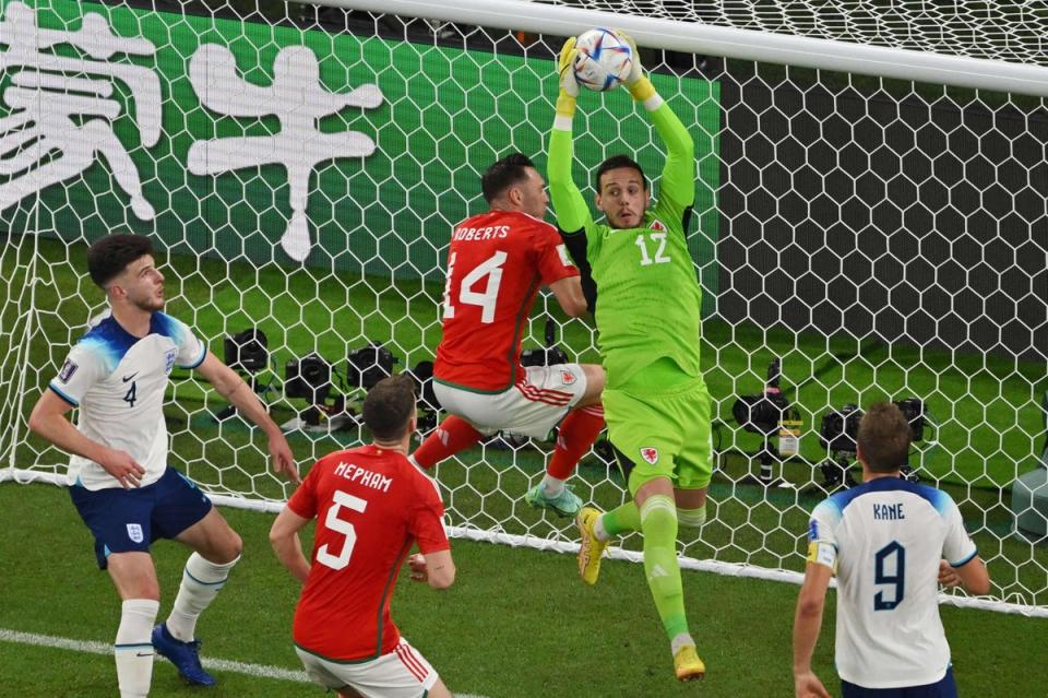 Danny Ward makes a save (AFP/Getty)