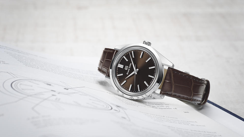 The Grand Seiko Heritage Collection 44GS Watch with a chocolate sunray dial. - Credit: Grand Seiko