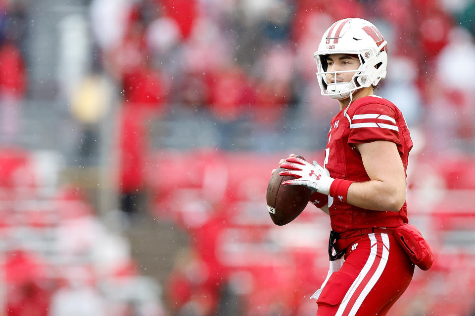 Wisconsin quarterback Graham Mertz