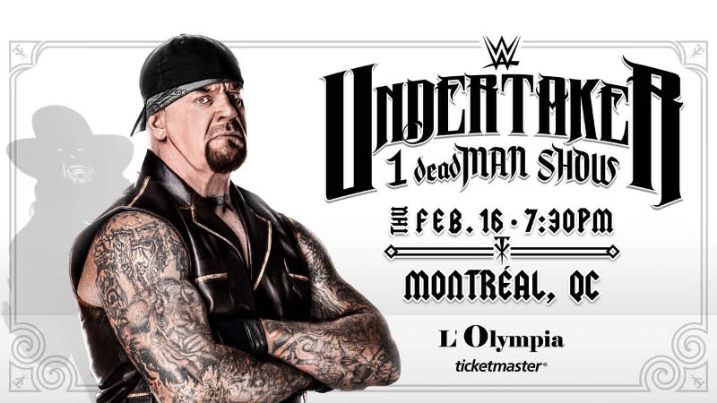 UNDERTAKER 1 deadMAN SHOW Announced For Montreal In February 2023