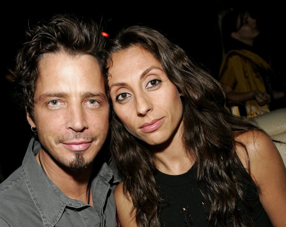 Chris Cornell and Vicky Cornell together in 2006.&nbsp; (Photo: Brian Ach via Getty Images)