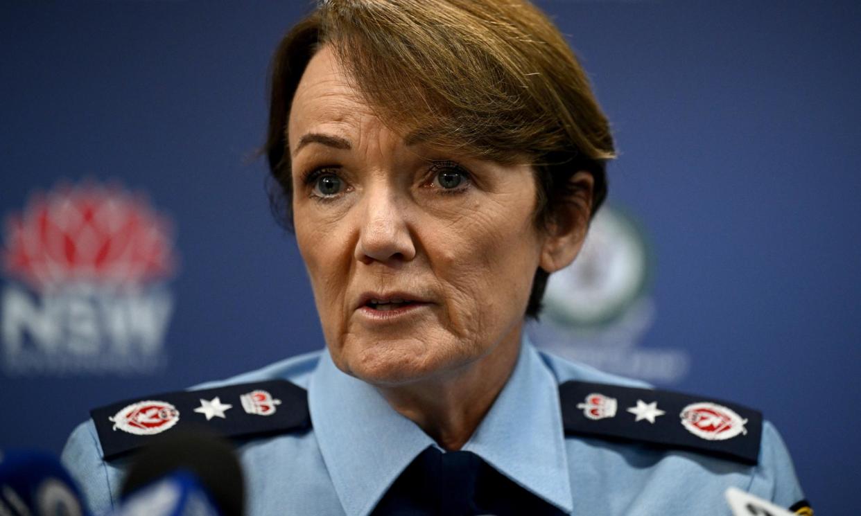 <span>Under commissioner Karen Webb, NSW police have paid out redundancies costing a total of almost $700,000 to three top media advisers.</span><span>Photograph: Dan Himbrechts/EPA</span>