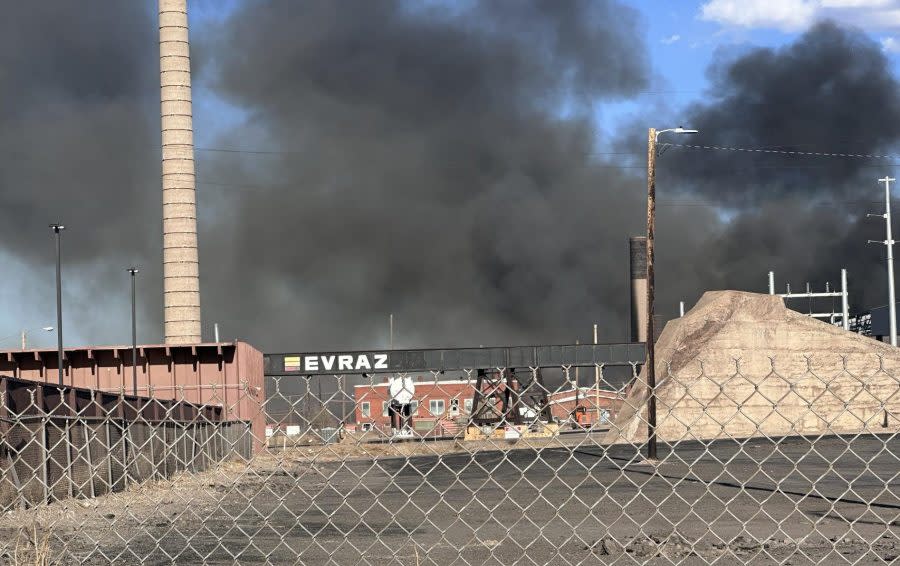 Fire at Evraz Steel Mill