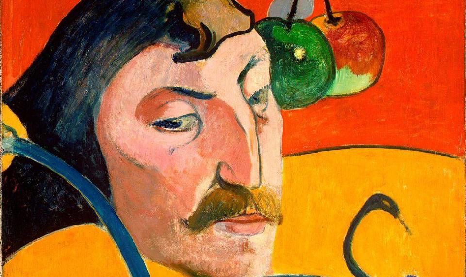 Paul Gauguin, Autorretrato (detalle).