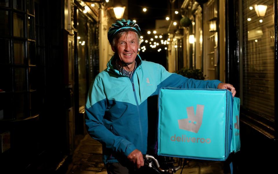 David Thwaites rides for Deliveroo in his spare time - Clara Molden 