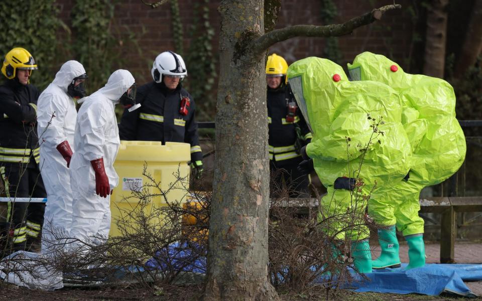 Sergei Skripal and his daughter Yulia were found critically ill due to exposure to the nerve agent Novichok in Salisbury in 2018 - Andrew Matthews/PA Wire