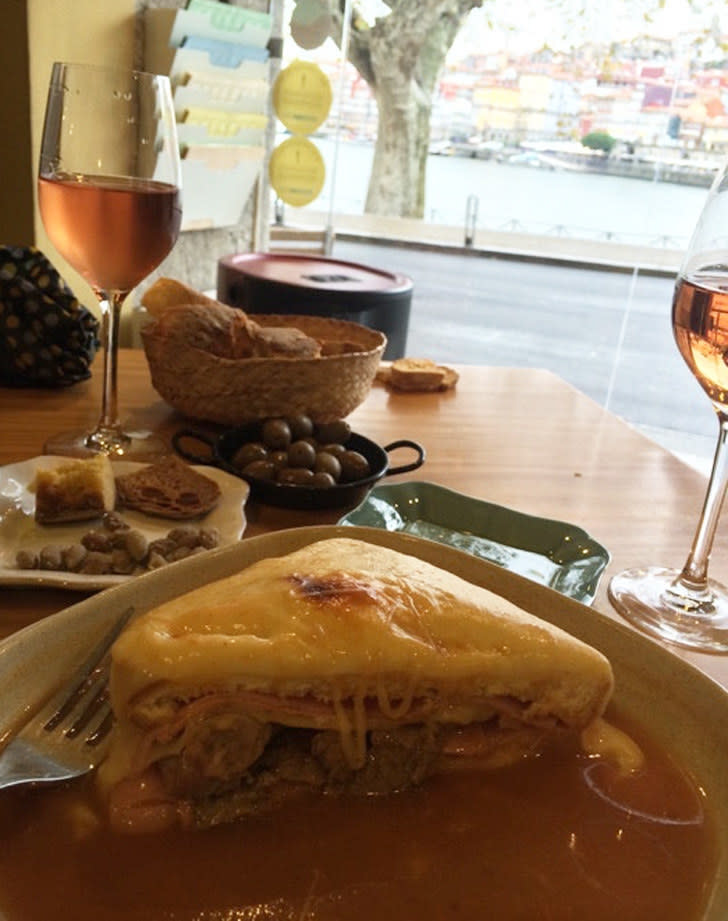 A Francesinha sandwich in Porto