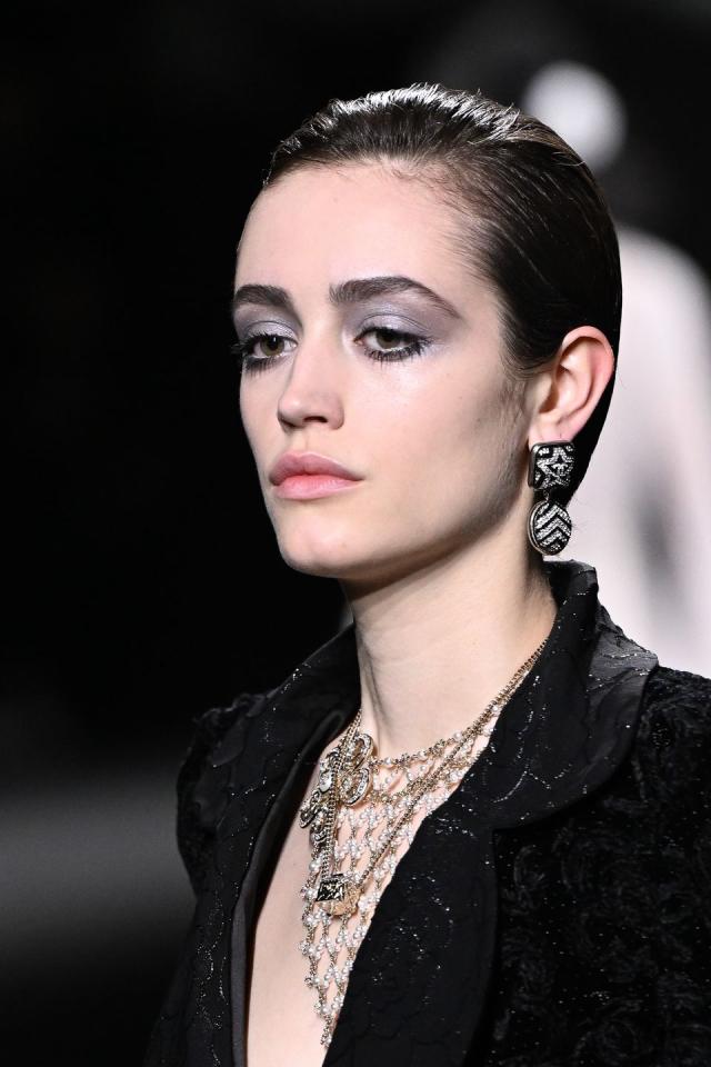Chanel Serves Up Pewter Eye Makeup for an Unexpected Cool-Girl Touch