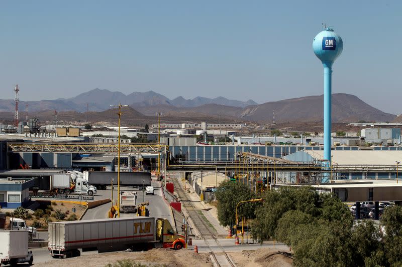 FILE PHOTO: A general view shows the General Motors assembly plant in Ramos Arizpe