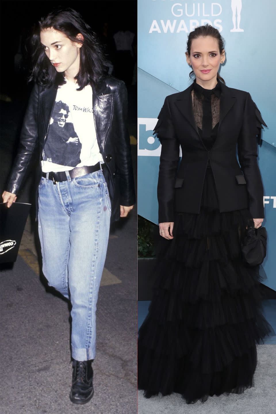 Winona Ryder 1991 v. Now