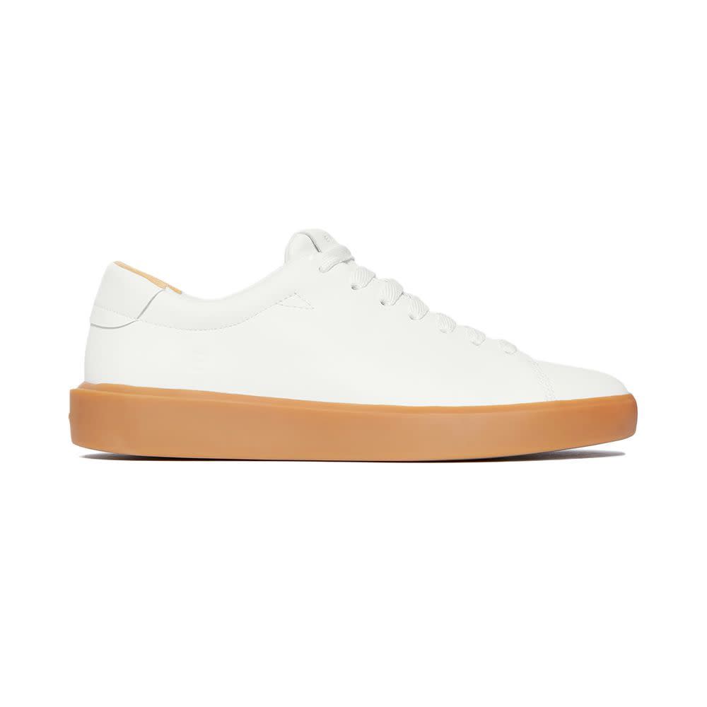 <p><a href="https://go.redirectingat.com?id=74968X1596630&url=https%3A%2F%2Fwww.everlane.com%2Fproducts%2Fwomens-releather-tennis-shoe-gum-white&sref=https%3A%2F%2F" rel="nofollow noopener" target="_blank" data-ylk="slk:Shop Now;elm:context_link;itc:0;sec:content-canvas" class="link rapid-noclick-resp">Shop Now</a></p><p>The ReLeather® Tennis Shoe</p><p>everlane.com</p><p>$66.00</p>