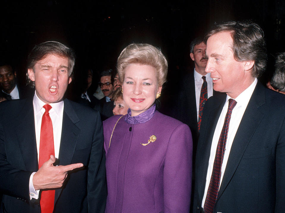 old photo of trump at an event