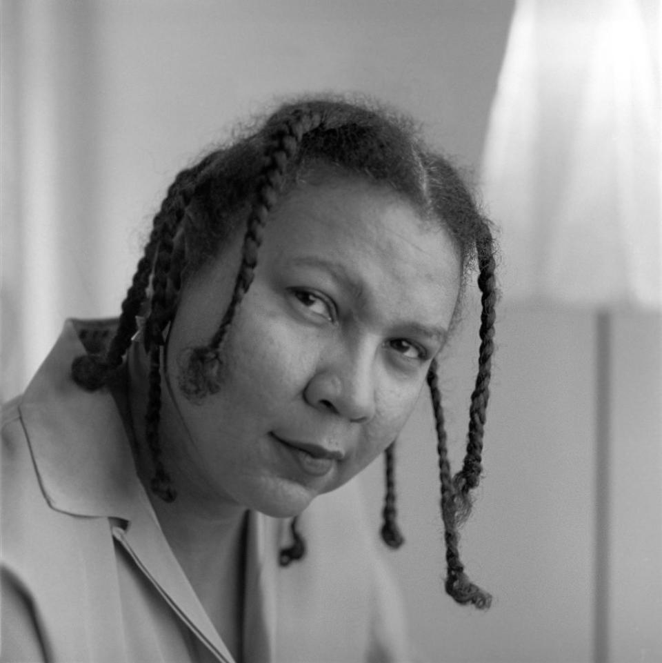 author and cultural critic bell hooks poses for a portrait