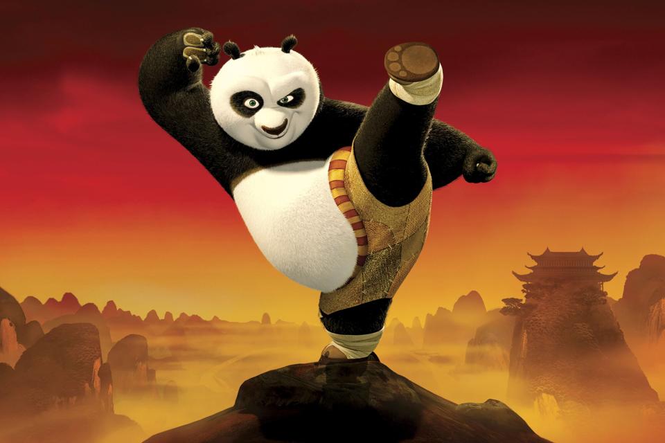 Po the Panda (voice of Jack Black) in 'Kung Fu Panda'