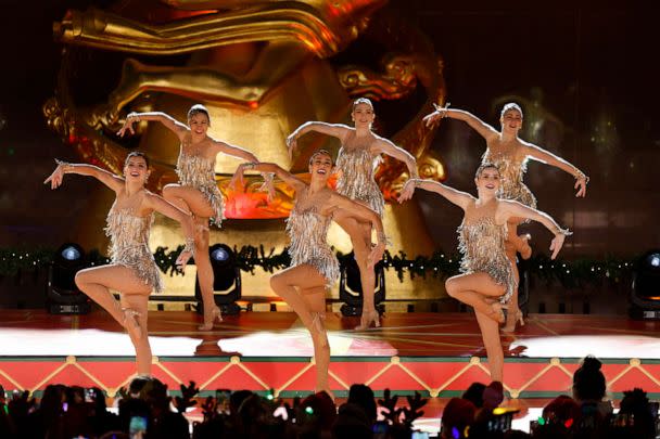 PHOTO: Radio City Rockettes at Rockefeller Center, 2022. (Peter Kramer/NBC via Getty Images)