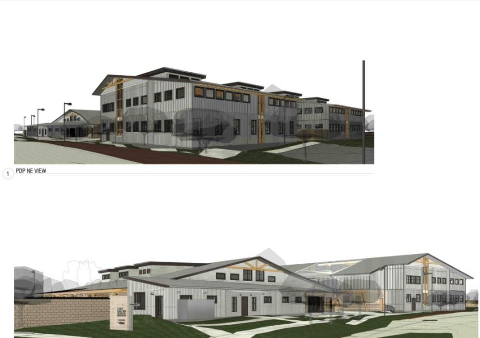 Rendering of proposed 24/7 shelter at 1311 N. College Ave., Fort Collins, for men experiencing homelessness