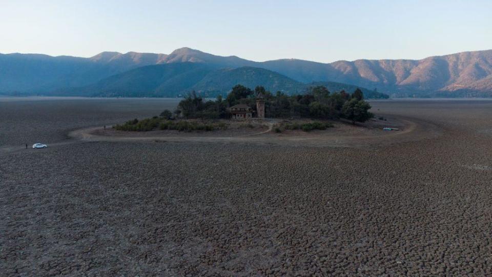 Fotografía tomada en mayor del 2022, cuando la laguna estaba completamente seca.