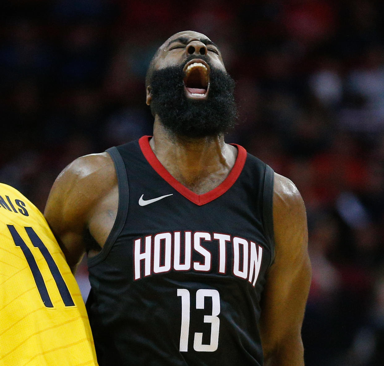 James Harden’s having another monstrous season, leading the Rockets to the NBA’s best record at the quarter-pole. (Getty)