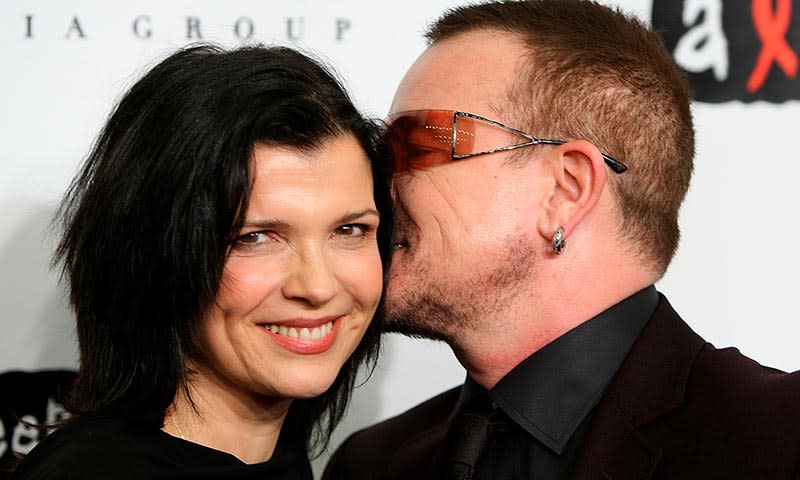 Bono y su esposa Ali Hewson