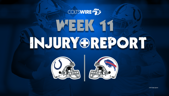 Colts vs. Bills: Final injury report for Week 11