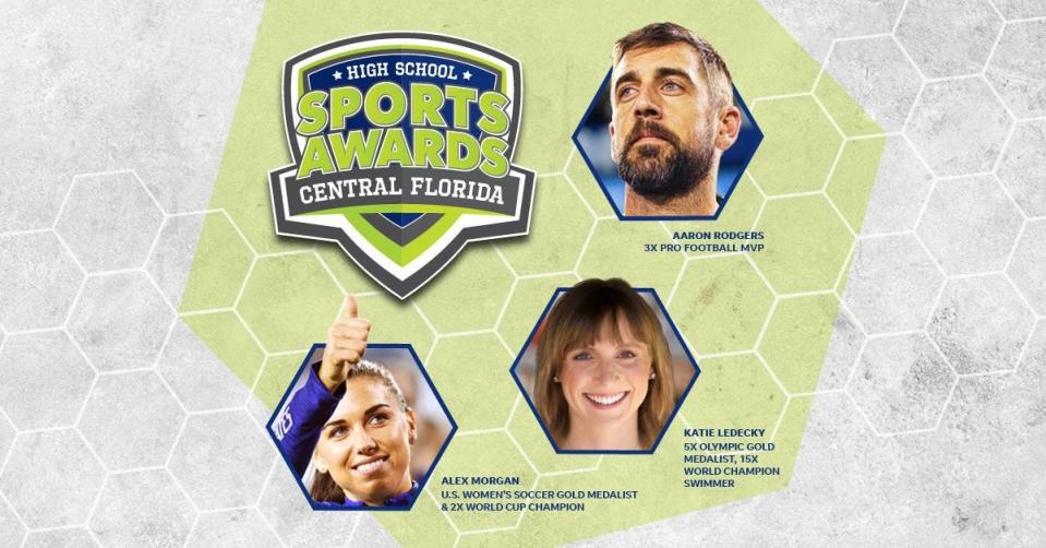 Three-time NFL MVP Aaron Rodgers, two-time FIFA World Cup Champion Alex Morgan and five-time Olympic gold medalist Katie Ledecky will be among a highly decorated group of presenters and guests for the Central Florida High School Sports Awards.