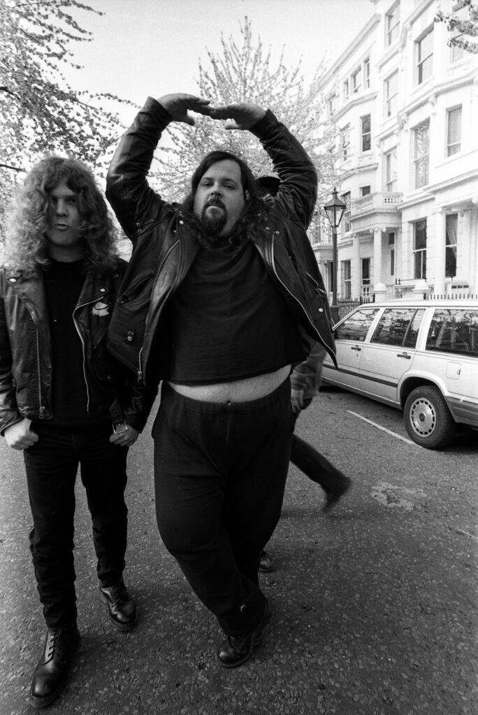 Doyle in London, April 1991. (Credit: Martyn Goodacre/Getty Images)