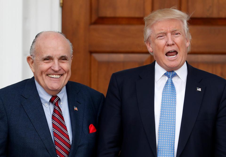 President Donald Trump and attorney Rudy Giuliani