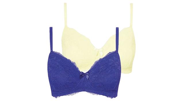 Cross Over Non Wired Nursing Bras 2 Pack - George at ASDA