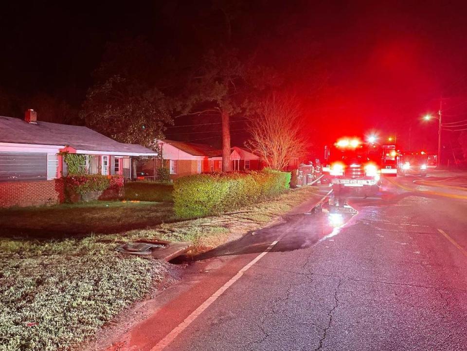 The Columbia Fire Department responded to a house fire.