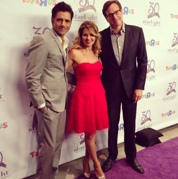 “Happy 30th anniversary Starlight Foundation!! @johnstamos @bobsaget” - John Stamos, Candace Cameron Bure and Bob Saget (“Full House”)