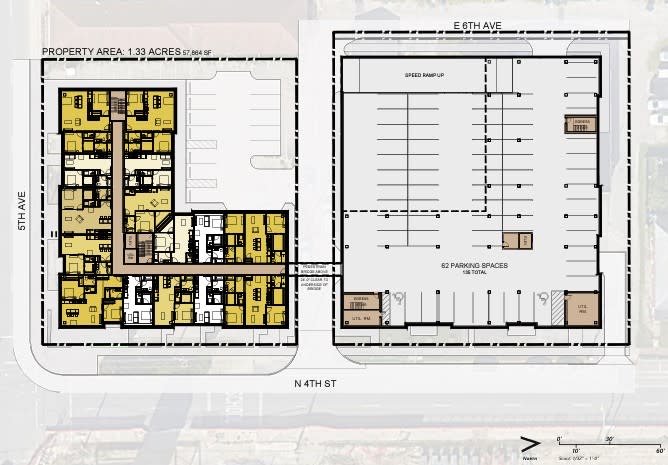 A rendering of the second floor of an apartment complex proposed for Weinland Park. (Courtesy Photo/Geis Companies and M. Panzica Development)