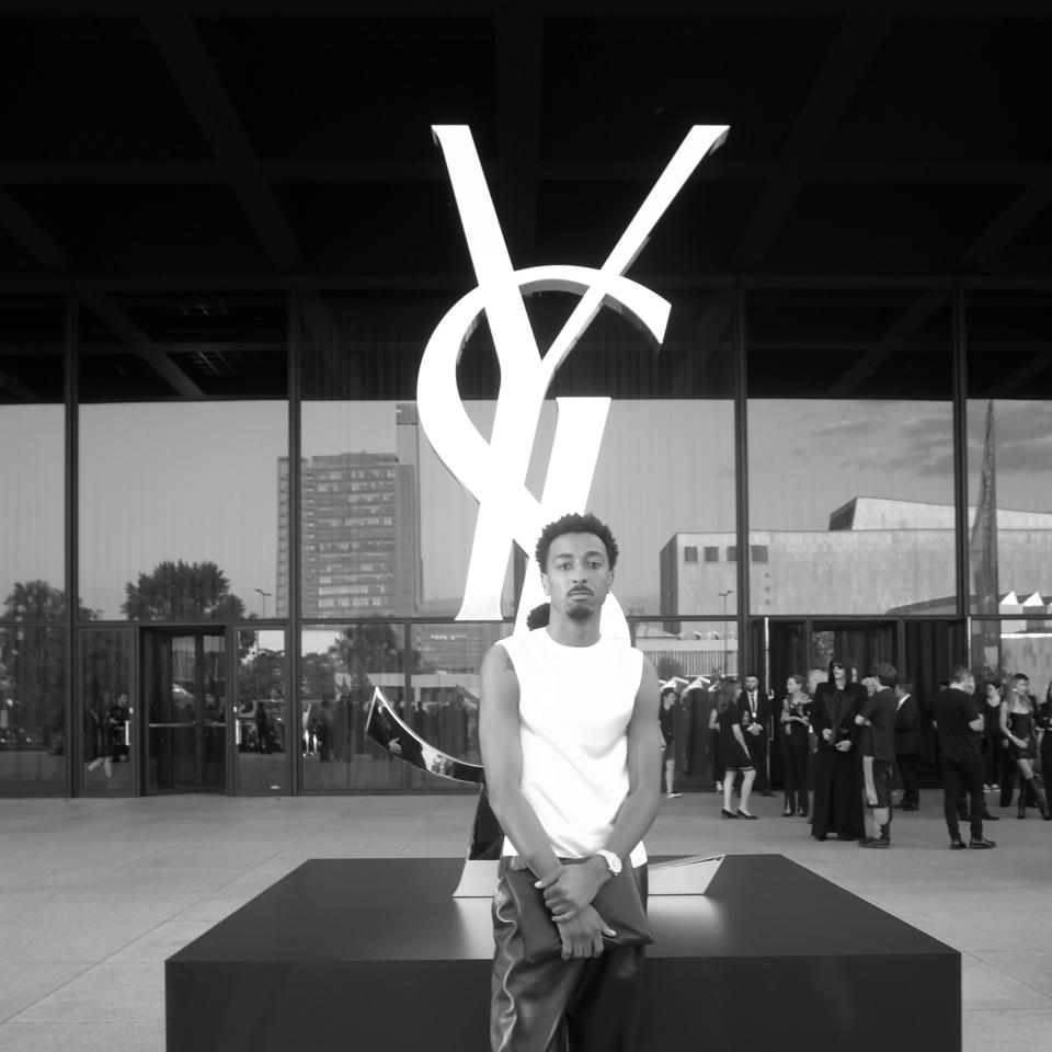 Travis Bennett Attends the Saint Laurent Mens Show in Berlin