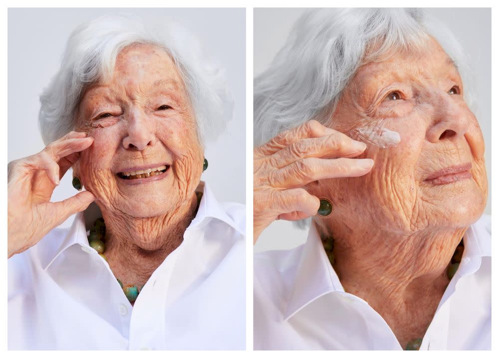 Helene Simon is breaking barriers and proving to the world that you can be a model at any age. — Picture via instagram/saiebeauty