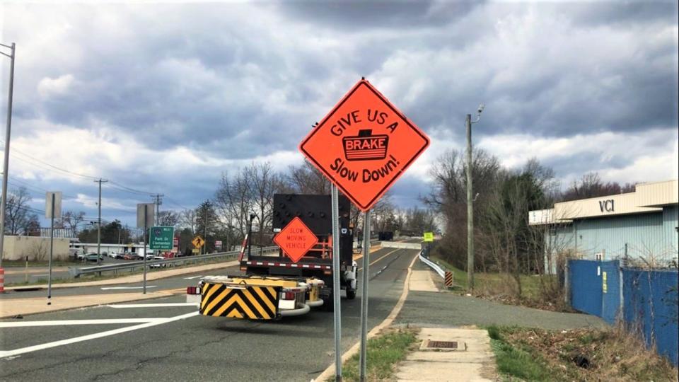 Haddon Avenue Bridge closed on March 12 for a $1 million rehabilitation. The bridge spans a NJ Transit rail line. This end is near Berlin-Crosskeys Road and Route 30 in Berlin Borough. PHOTO: March 15, 2024.