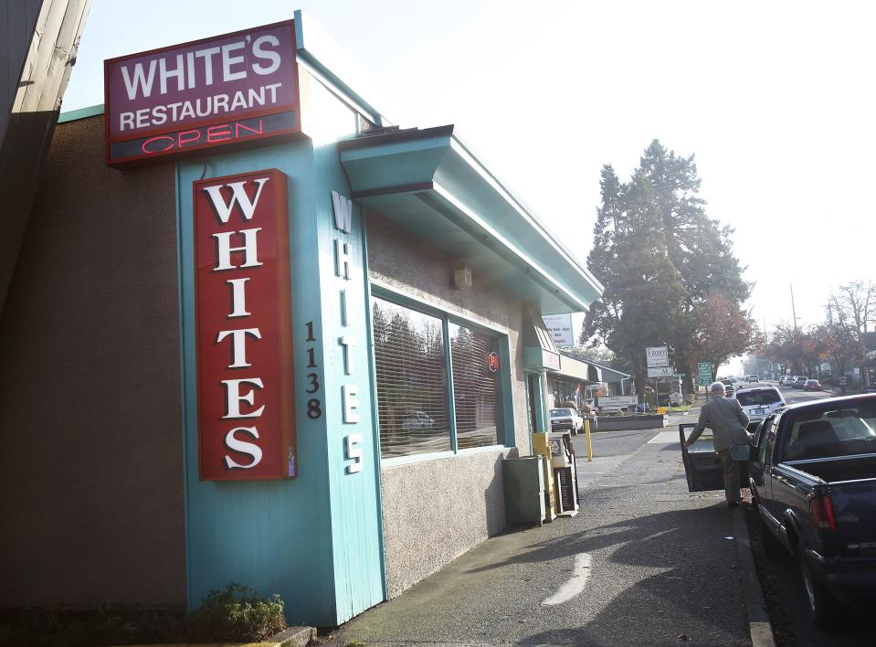 White's Restaurant, at 1138 Commercial St. SE, is known for Don's Big Mess, a hefty breakfast of eggs, potatoes, meats and veggies smothered in sausage gravy.