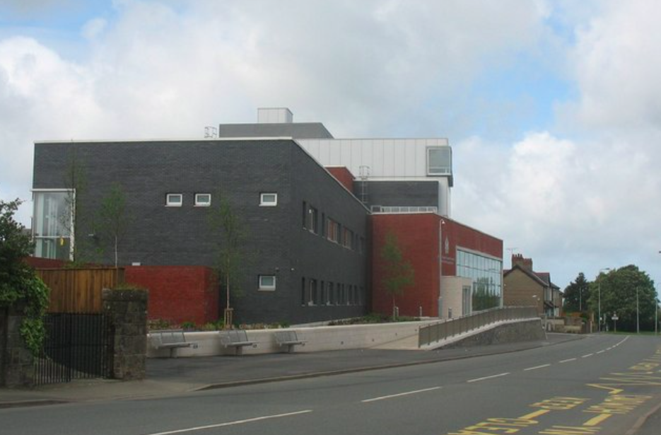 Richard Wood did not attend Caernarfon Magistrates Court (pictured) and pleaded guilty by post to landing at and departing from RAF Valley without permission. (Wikipedia)