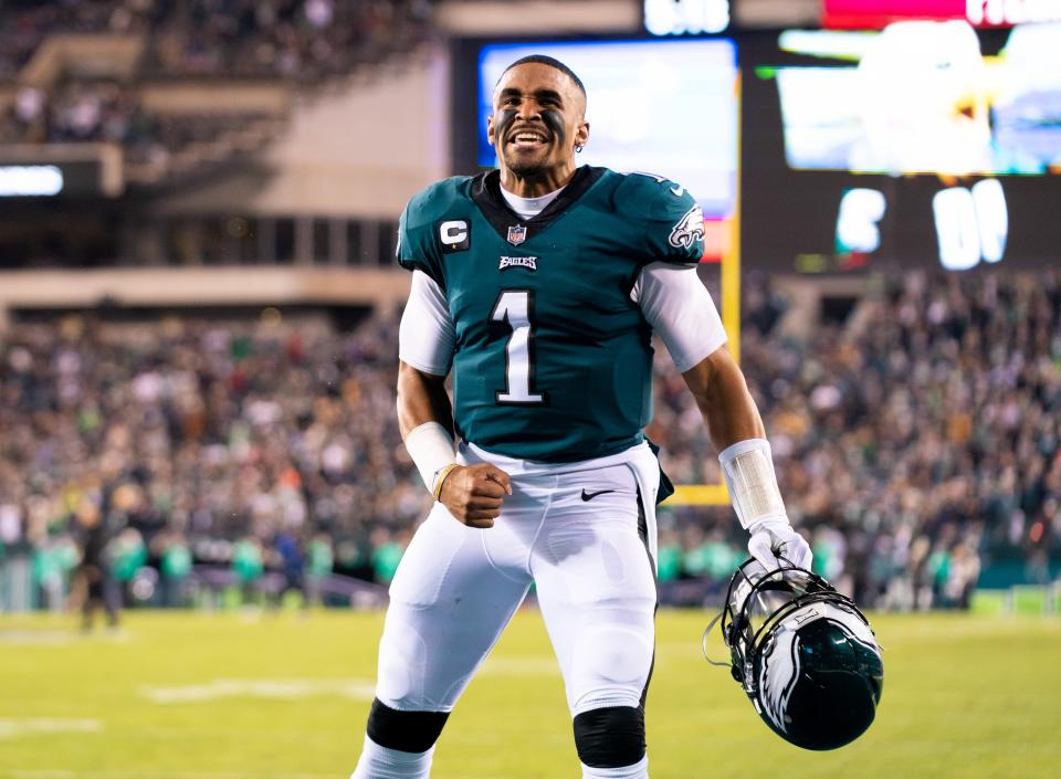 Quarterback Jalen Hurts started 15 of 16 games for the Philadelphia Eagles this season.