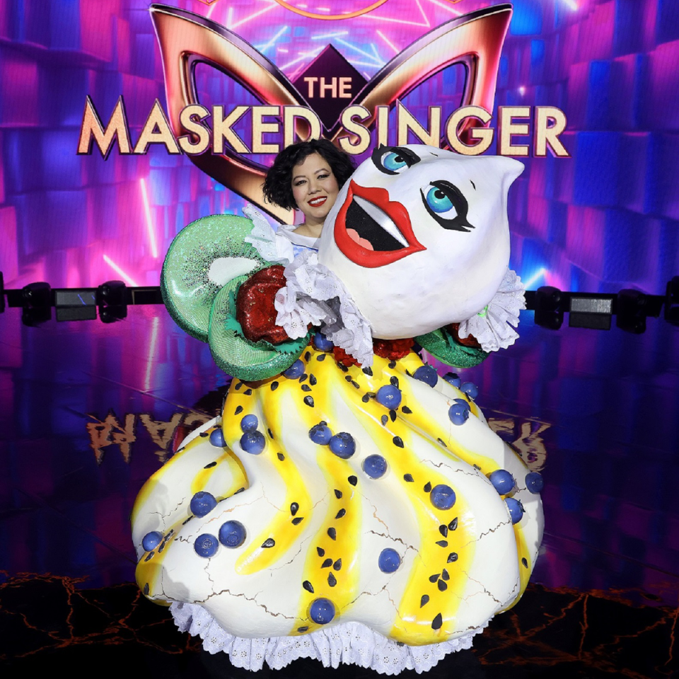 Mahalia Barnes on The Masked Singer.