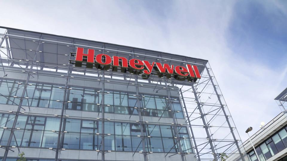 PRAGUE, CZECH REPUBLIC - MAY 22: Honeywell company logo on headquarters building on May 22, 2017 in Prague, Czech republic.