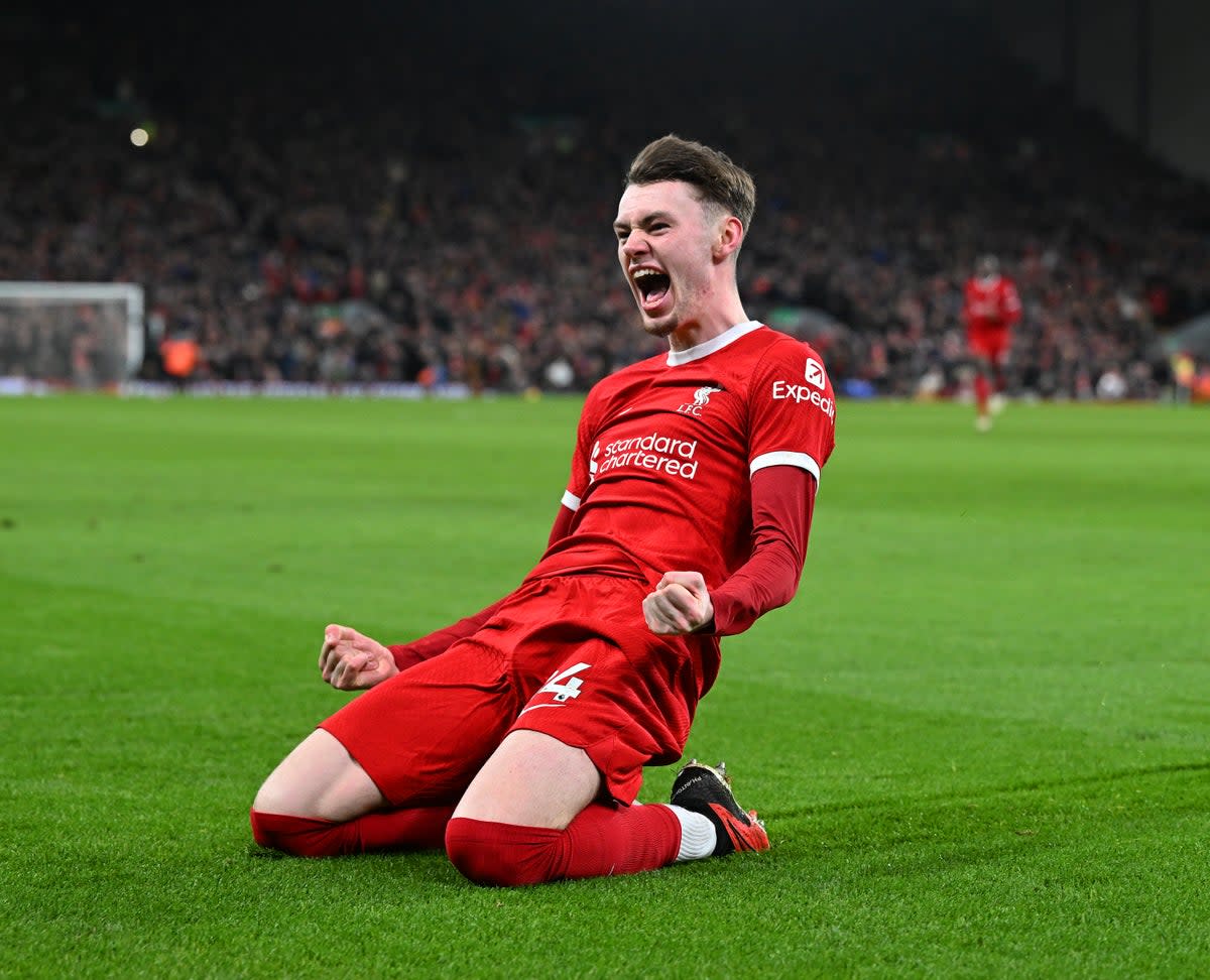 Conor Bradley  (Liverpool FC via Getty Images)