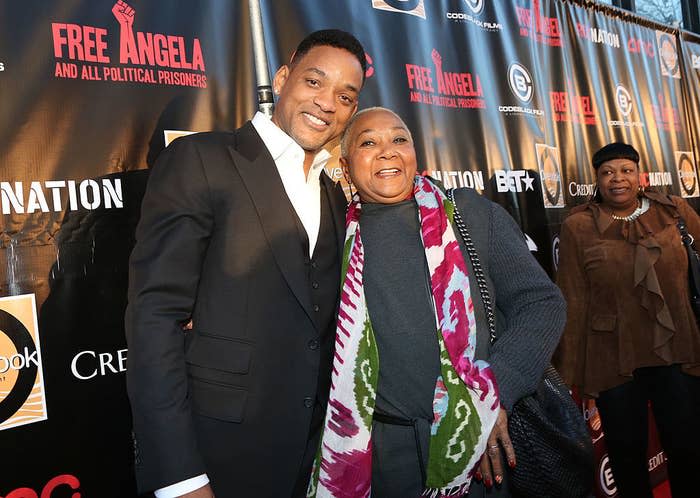 (L-R) Will Smith and Caroline Bright Smith attend the "Free Angela and All Political Prisoners" New York Premiere