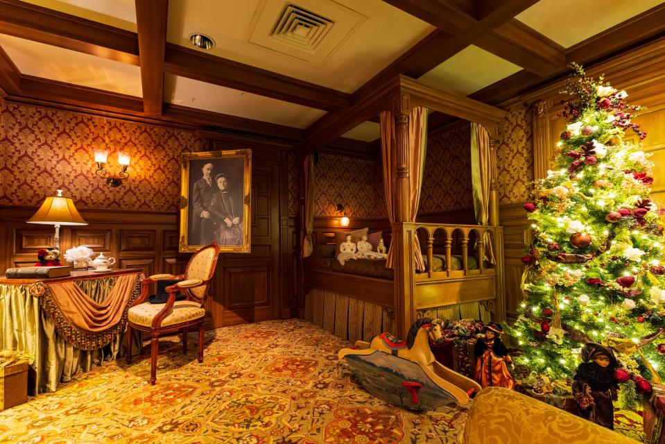 A first-class cabin at the Titanic Museum Attraction