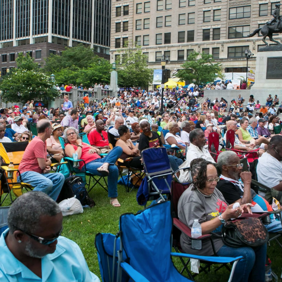 The city's annual Clifford Brown Jazz Festival brings thousands of people downtown to listen to free music.